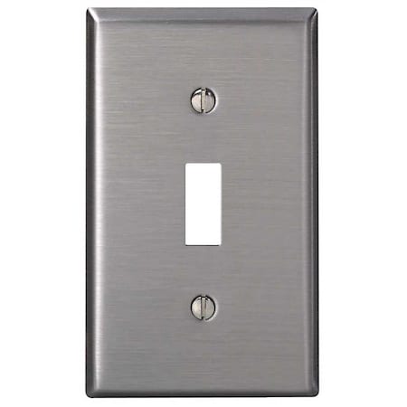 Ezgeneration 84001-A40  1-Gang Toggle Switch Wallplate  Standard Size  protective Treated Stainless Steel EZ2415361